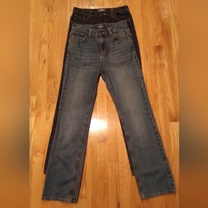 2 Pairs Of Old Navy Boys Size 14 Slim Jeans